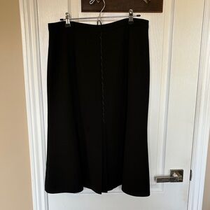Elegant Black Midi Skirt